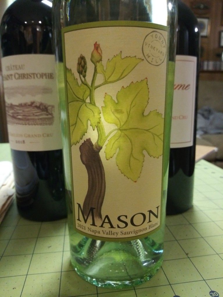 2021 Mason Cellars Sauvignon Blanc Usa California Napa Valley