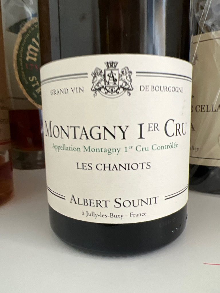 2021 Albert Sounit Montagny 1er Cru Les Chaniots Blanc, France ...