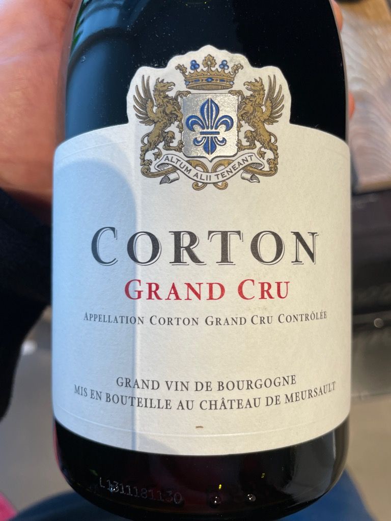 Corton Grand Cru Château de Meursault 2018