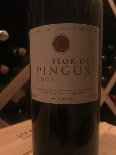 2003 Dominio Pingus Ribera del Duero Flor de Pingus - CellarTracker