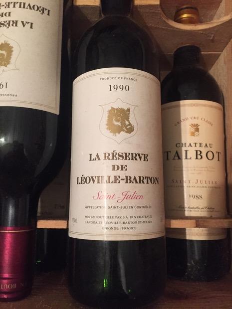 1988 Château Léoville Barton La Réserve de Léoville Barton