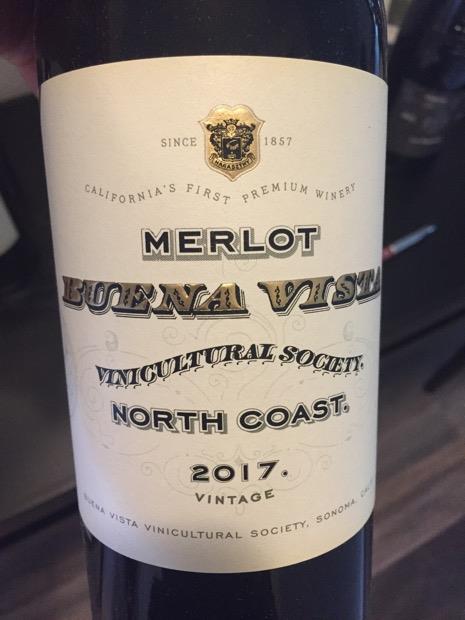 2017 Buena Vista Merlot Vinicultural Society, USA, California, Sonoma ...