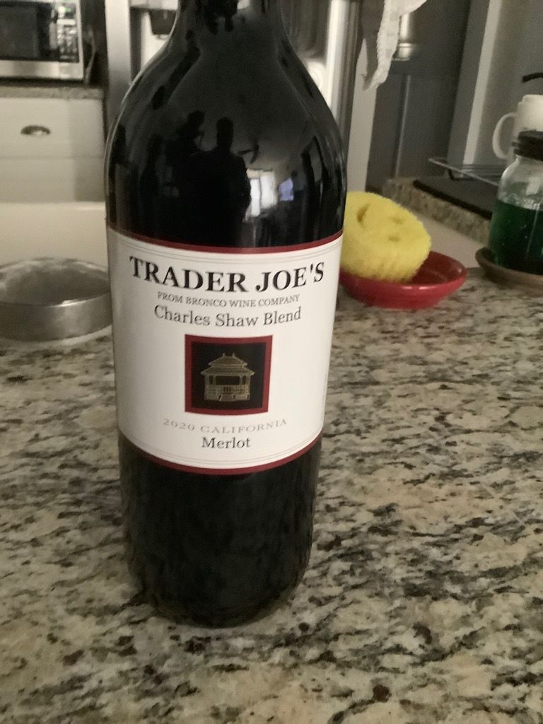 2020 Trader Joe's Merlot Charles Shaw Blend Bronco Winery, USA, California CellarTracker