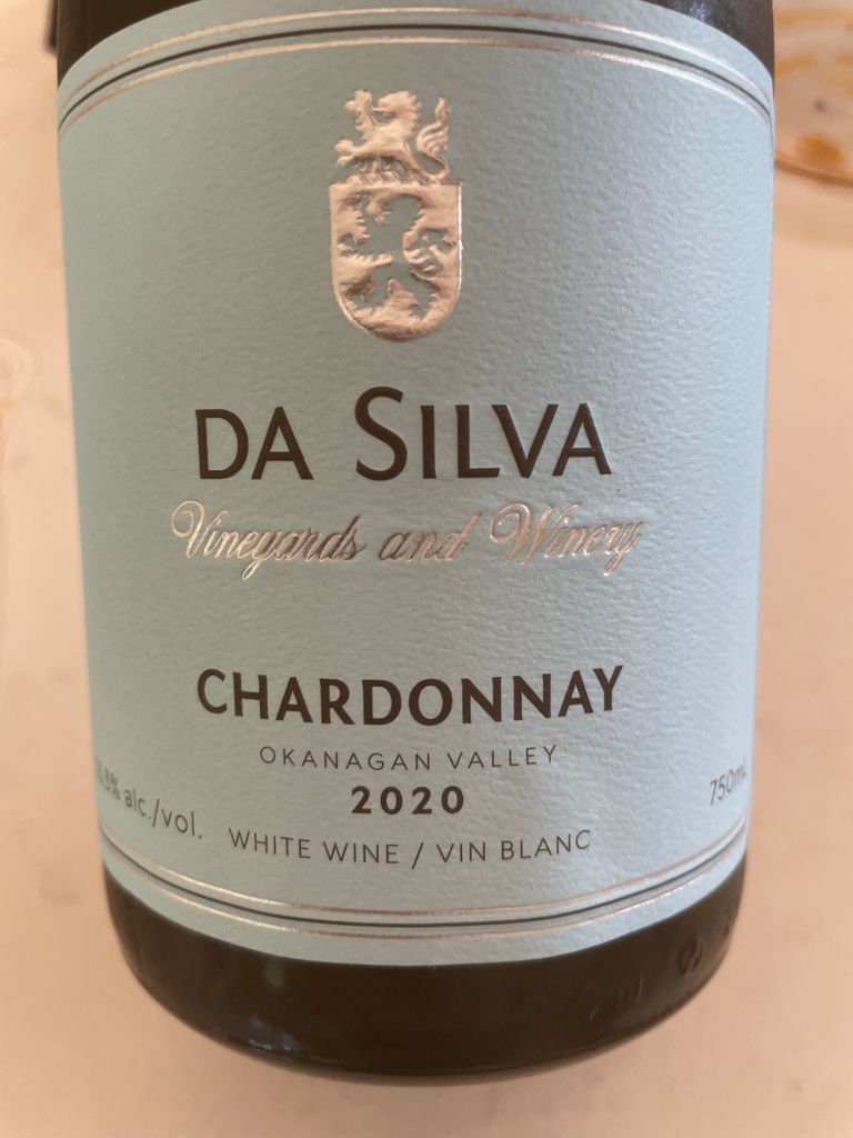 2021 Da Silva Vineyards and Winery Chardonnay, Canada, British Columbia ...