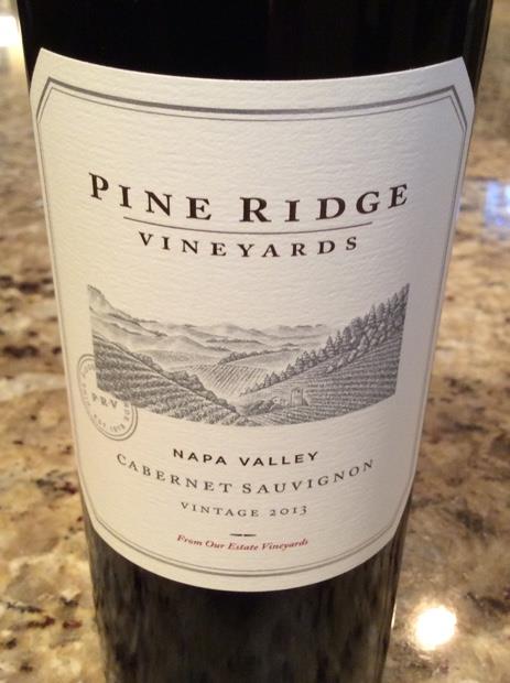 2013 Pine Ridge Vineyards Cabernet Sauvignon Napa Valley ...