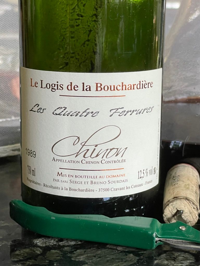1989 Le Logis de la Bouchardiere Chinon Les Quatres Ferrures