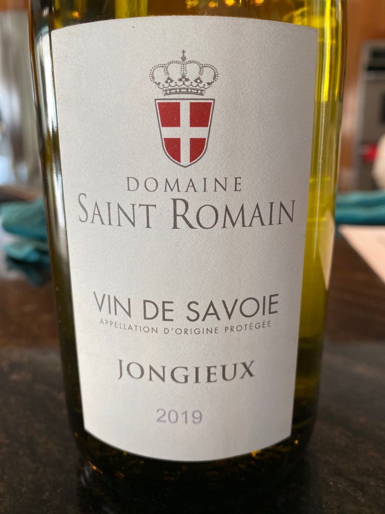 2021 Domaine Saint Romain Vin de Savoie Jongieux, France, Savoie, Vin