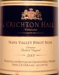 【カプコン限定ワイン】 Crichton Hall Vineyard 2002