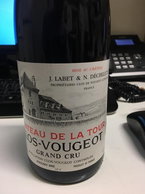 LABET & DECHELETTE CHATEAU DE LA TOUR CLOS DE VOUGEOT VIEILLES VIGNES GRAND  CRU 2017 - Naples Fine Wine