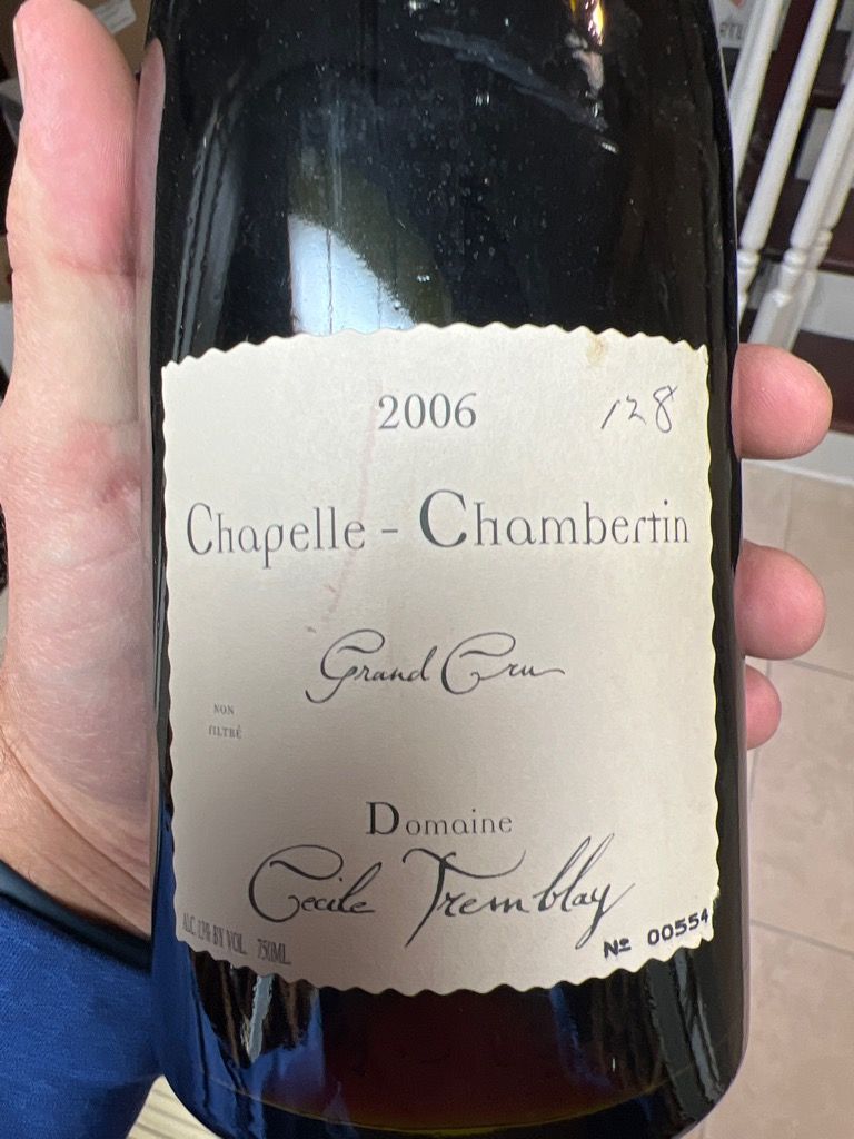 2019 Cecile Tremblay Chapelle-Chambertin - CellarTracker