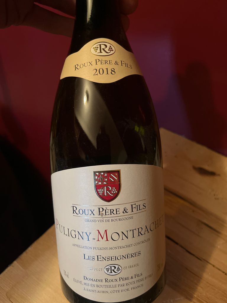 2022 Roux Père & Fils Puligny-Montrachet - CellarTracker