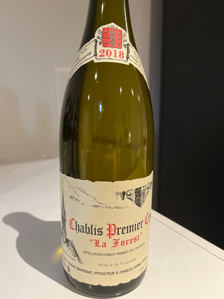 2018 Vincent Dauvissat (René & Vincent) Chablis 1er Cru La Forest -  CellarTracker