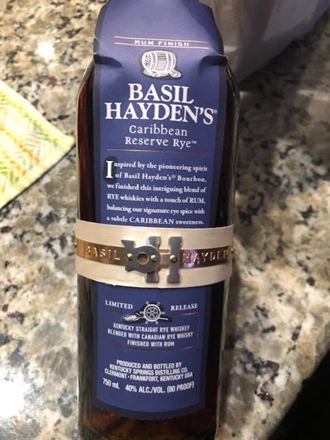 N.V. Basil Hayden s Caribbean Reserve Rye CellarTracker