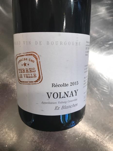 2015 Domaine des Terres de Velle Volnay Ez Blanches, France, Burgundy ...