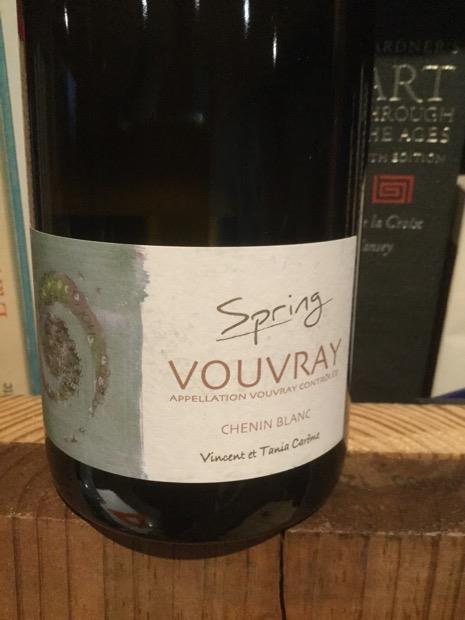 2018 Vincent Carême Vouvray Spring France Loire Valley