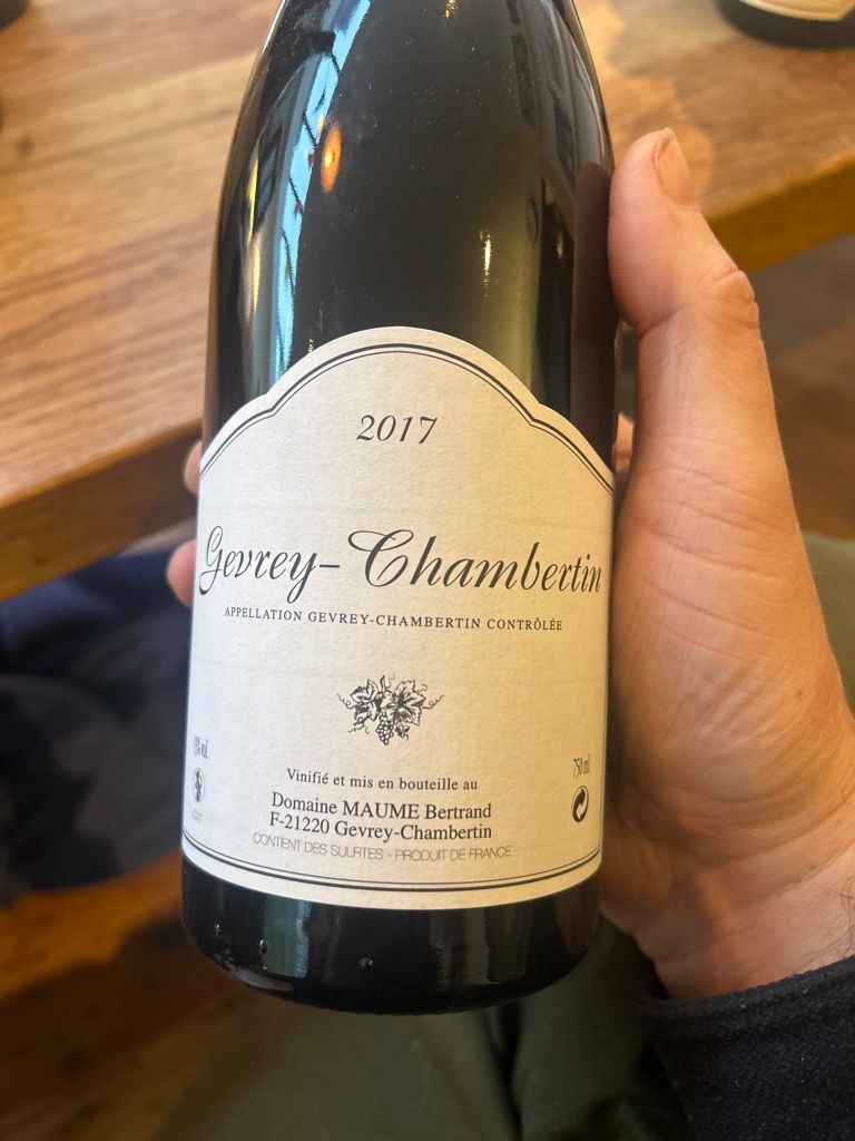 2017 Domaine Bertrand Maume Gevrey-Chambertin - CellarTracker