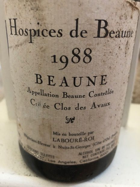 1988 Hospices de Beaune Beaune 1er Cru Cuvée Clos des Avaux Albert