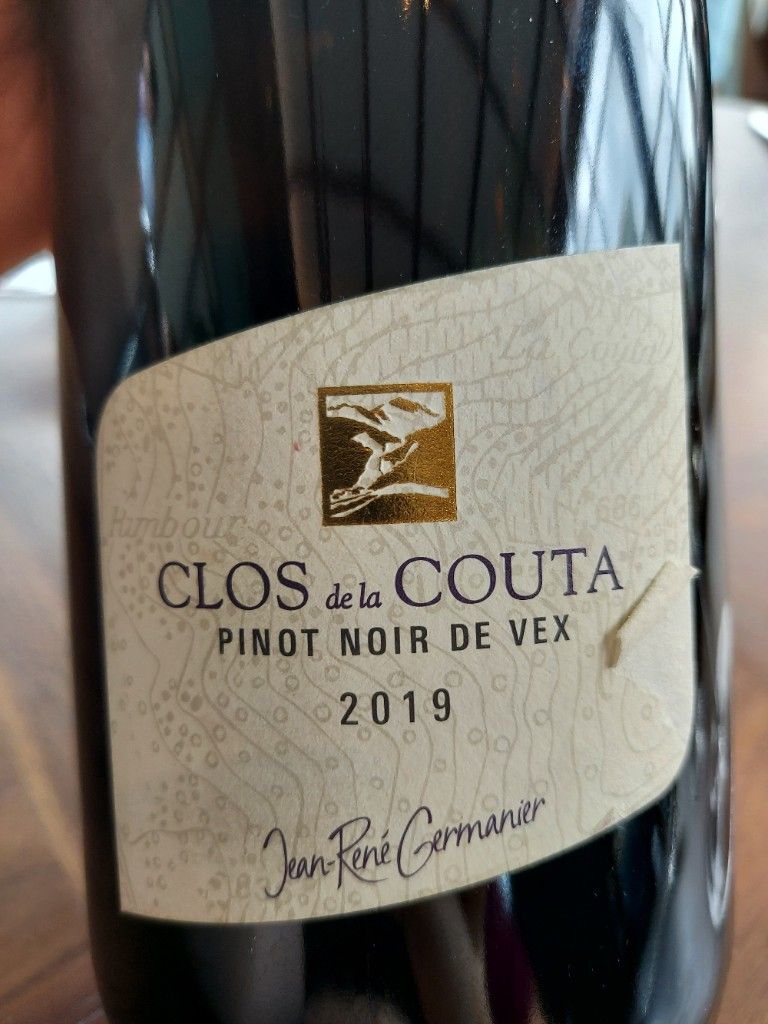 2019 Jean-René Germanier Pinot Noir Clos de la Couta, Switzerland ...